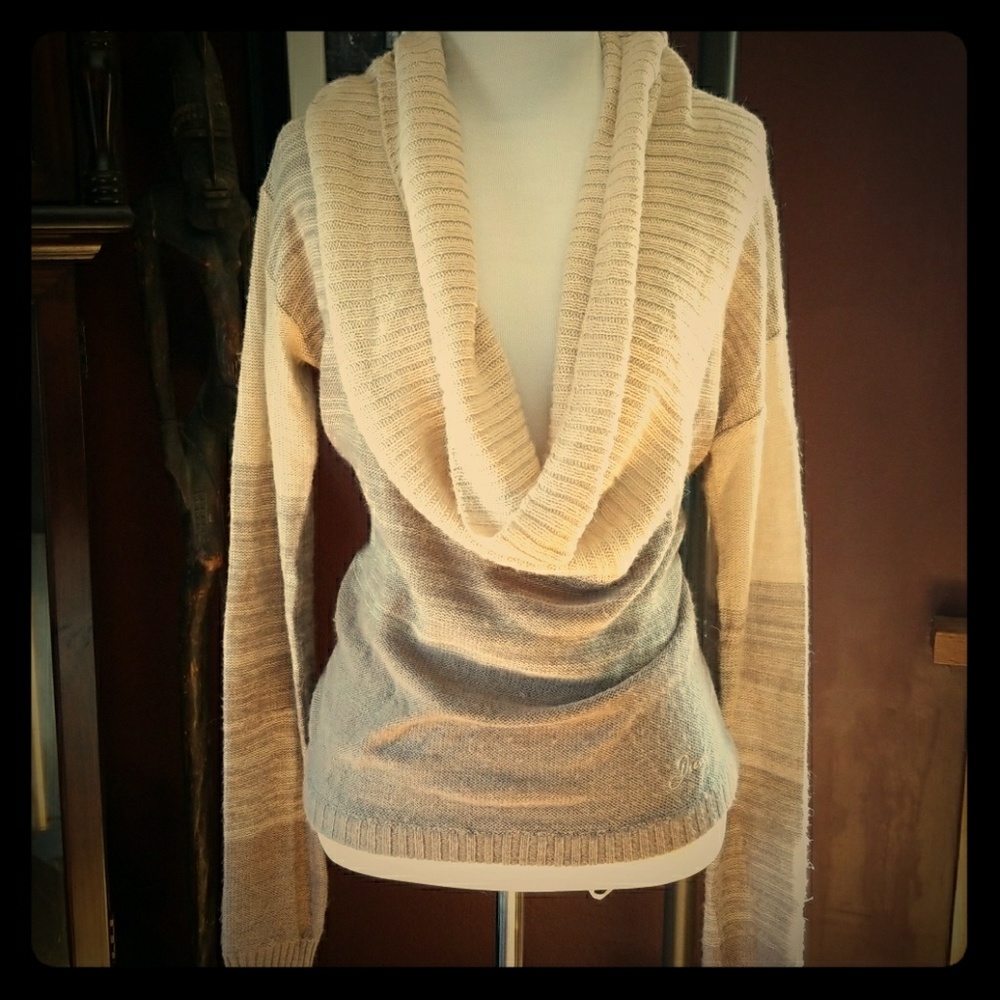 DIESEL drape neck light sweater open back
